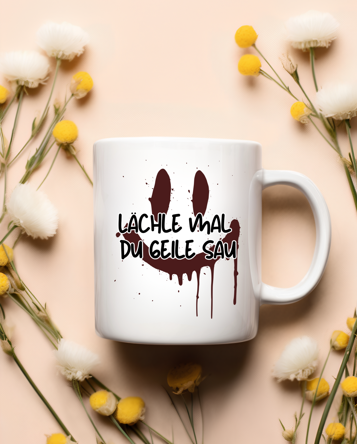 „Lächle mal“ Tasse